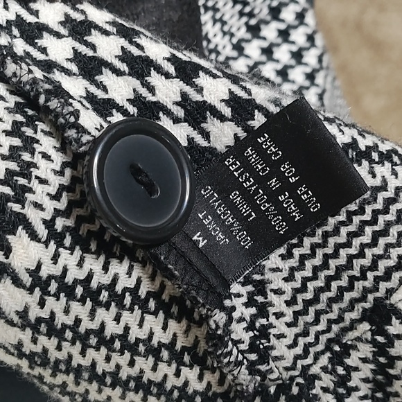 Black and white Blazer jacket BCX women's M - Picture 8 of 8